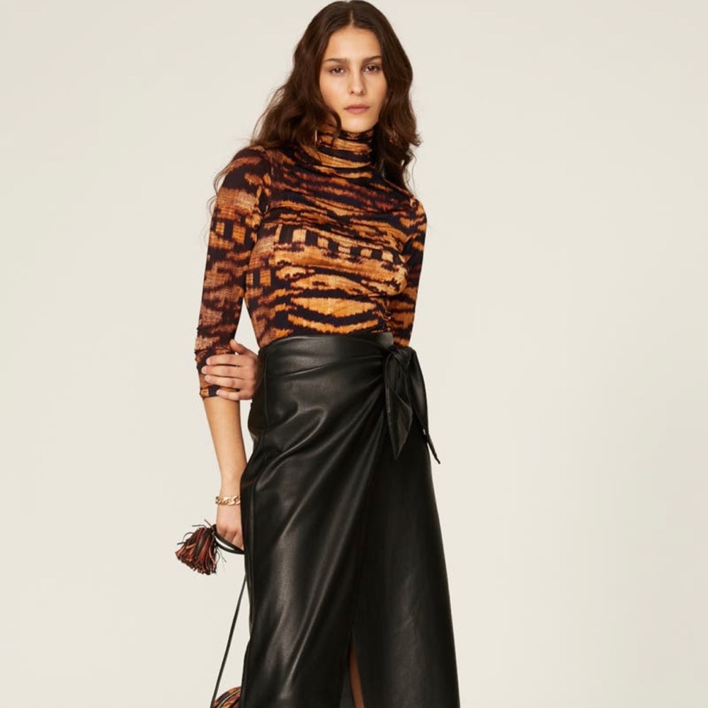 Ulla Johnson Abstract Stretch Turtleneck